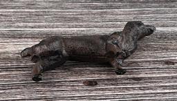 Cast Iron Dachshund Weiner Dog Paperweight