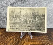 15th Field Artillery Camouflaged Guns Postcard