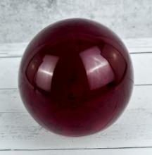 Murano Cranberry Glass Paperweight