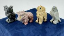 Collection of Carved Stone Animal Fetishes