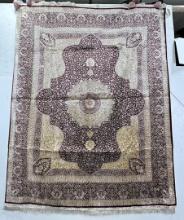 Large Chinese Silk Oriental Persian Rug