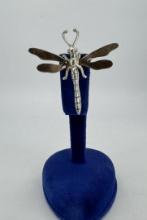 Sterling Silver Dragonfly Brooch