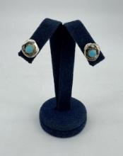 Navajo Sterling Silver Turquoise Earrings