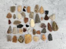 Ancient Native American Indian Arrowheads Points