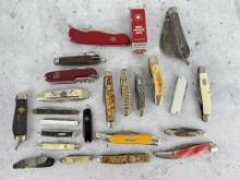 Collection of Vintage Pocket Knives