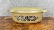 Pyrex Blue Homestead Casserole 043