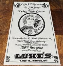 Jay Rummel Missoula Montana Lukes Bar Poster