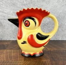 E&R Erphila Czechoslovakia Rooster Pitcher