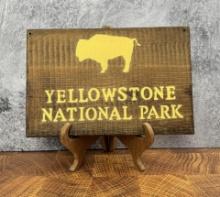 Yellowstone National Park Sign