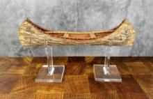 Ojibwe Native American Indian Bark Canoe