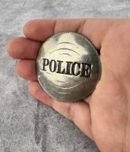 Antique Round Police Badge