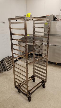 OVEN SIDE LOAD ALUMINUM RACK 28.5" X 18" X 69.5"