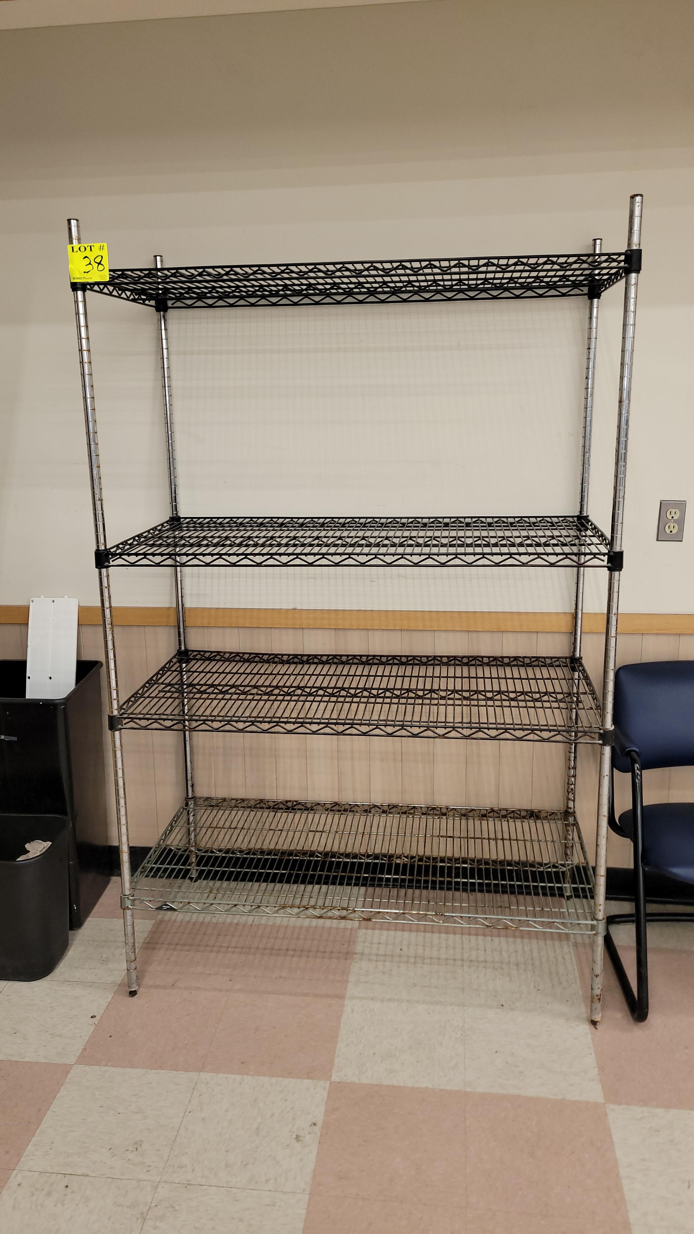 WIRE RACK 4 SHELF 48" X 24" X 74"