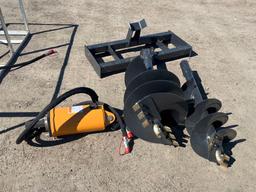 NEW/UNUSED 2023 Wolverine ADB-13-1218R...Skid Steer Auger Drive & Bit Attachment