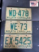 3 1971 NC Tags