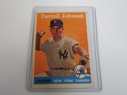 1958 TOPPS BASEBALL #61 DARRELL JOHNSON YANKEES