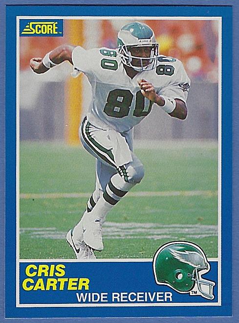 Sharp 1989 Score #72 Cris Carter RC Philadelphia Eagles