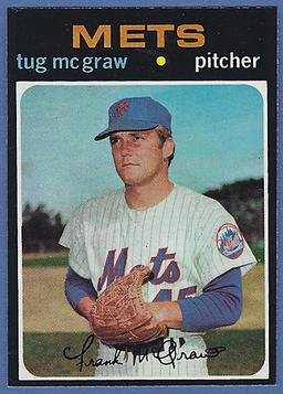 High Grade 1971 Topps #618 Tug McGraw New York Mets