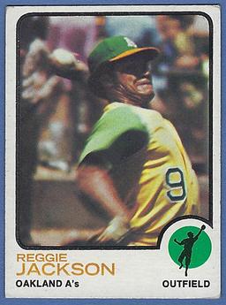 1973 Topps #255 Reggie Jackson Oakland Athletics