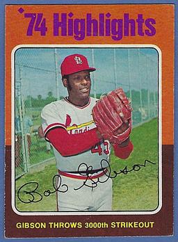 1975 Topps #3 Bob Gibson HL St. Louis Cardinals