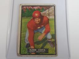 RARE 1951 TOPPS MAGIC #60 ELMER COSTA ROOKIE CARD NORTH CAROLINA STATE