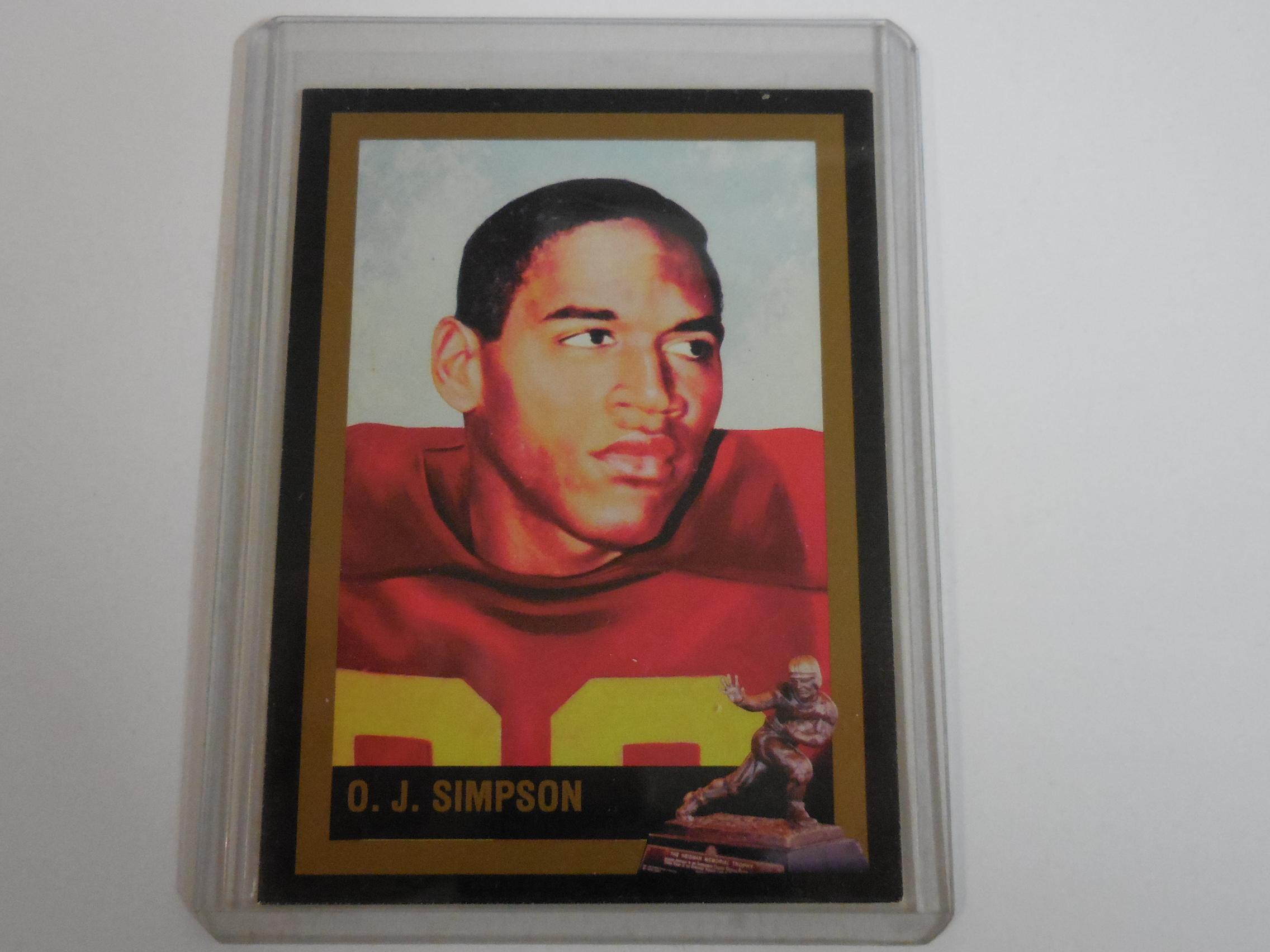 1993 HEISMAN COLLECTION O.J. SIMPSON COLLEGE CARD USC TROJANS