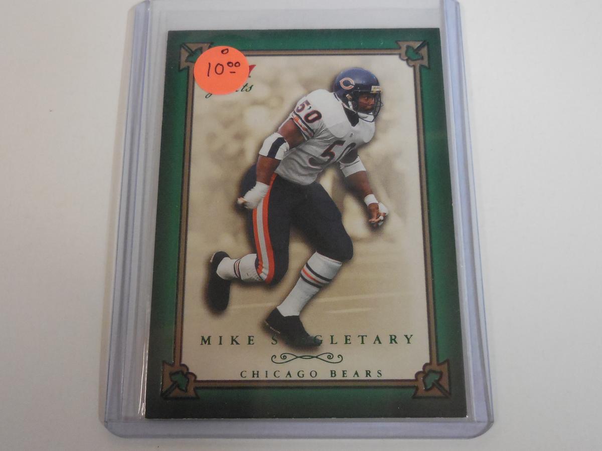 2004 FLEER GREATS MIKE SINGLETARY GREEN LEGEND CARD CHICAGO BEARS