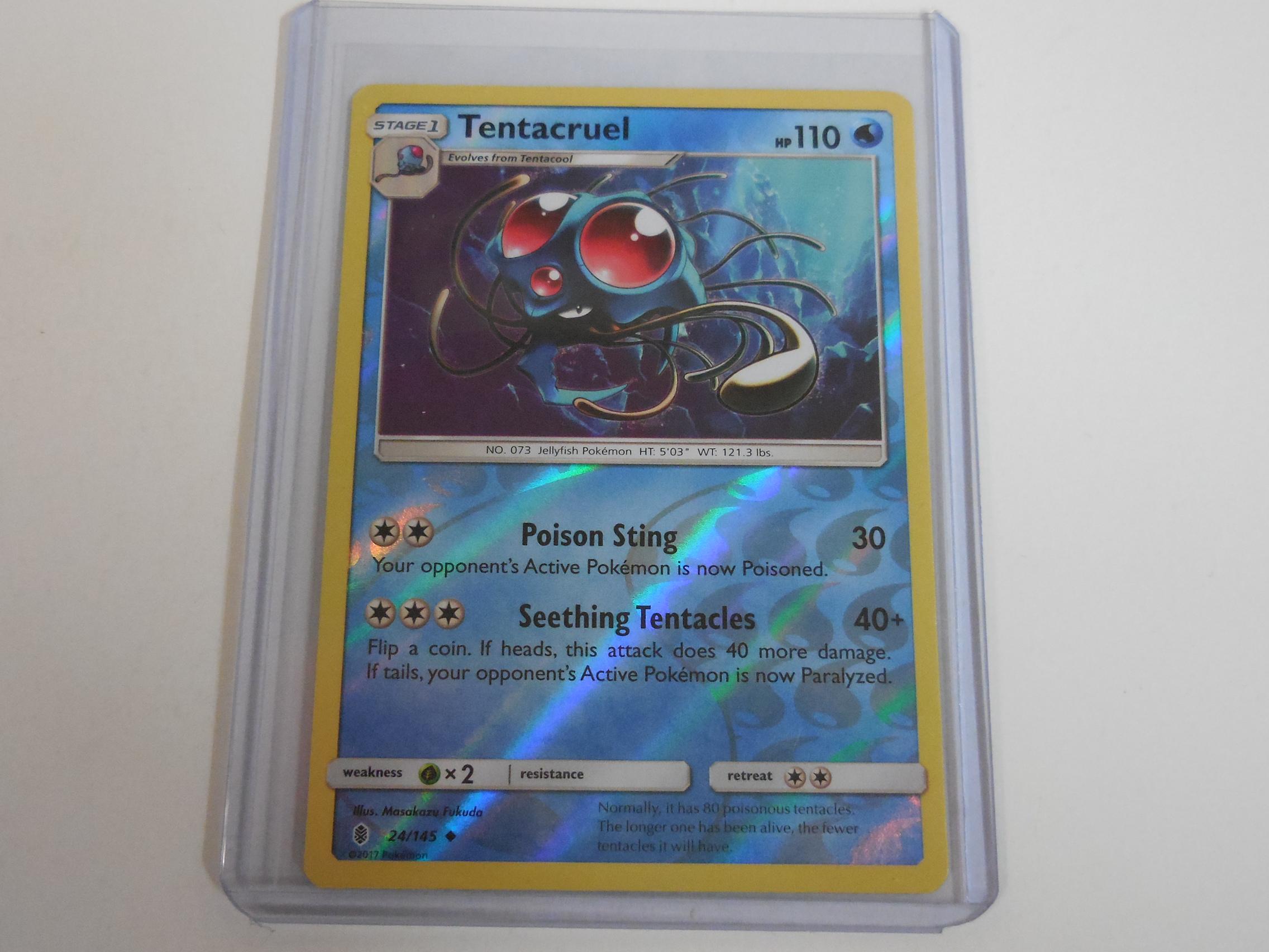 2017 POKEMON 24/145 TENTACRUEL HOLOFOIL