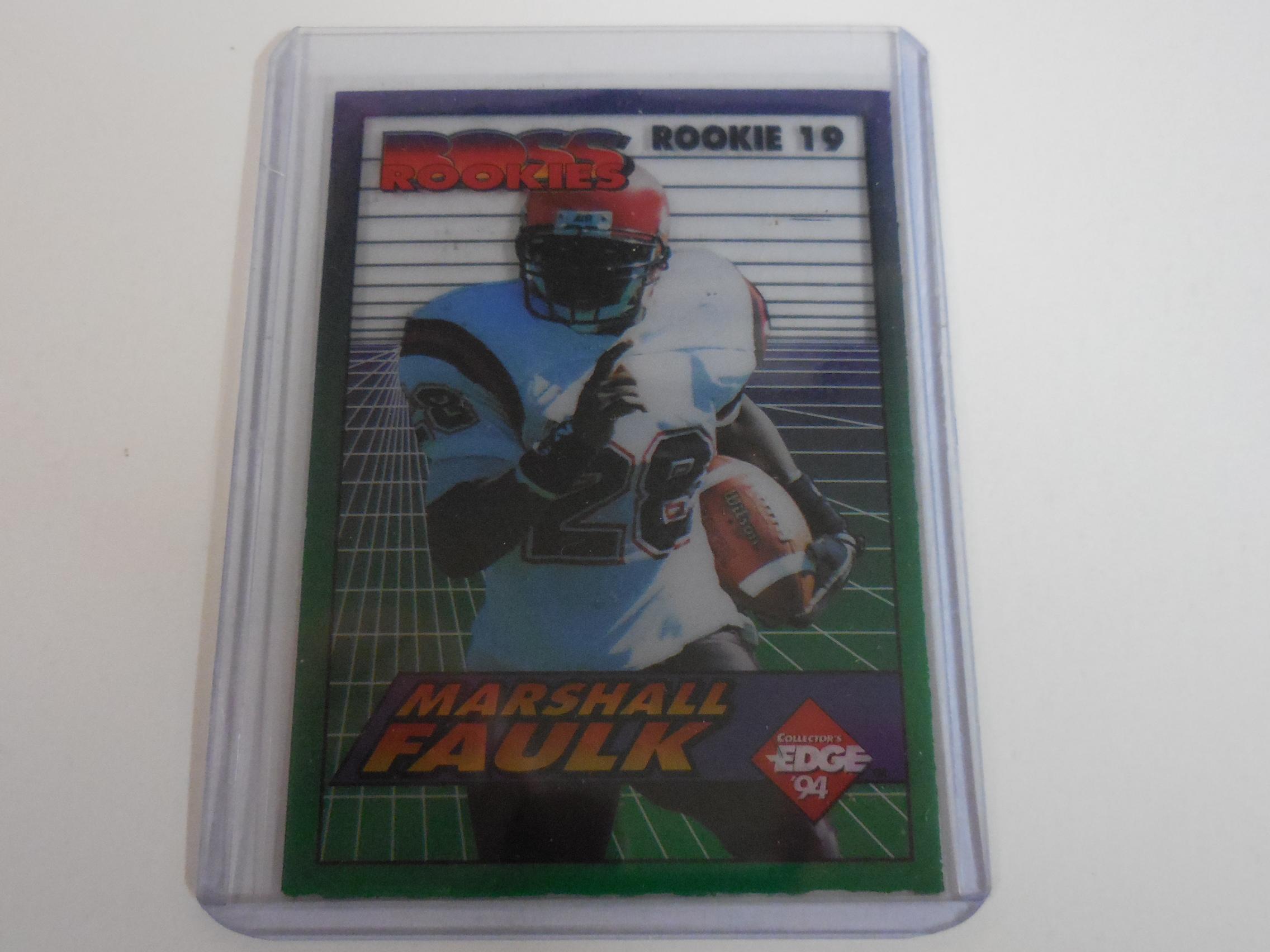 1994 EDGE MARSHALL FAULK ROOKIE CARD HOF RC RAMS