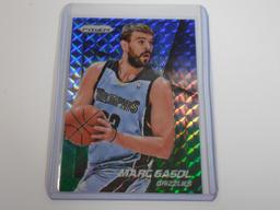 2014-15 PANINI PRIZM MARC GASOL BLUE AND GREEN MOSAIC PRIZM MEMPHIS GRIZZLIES