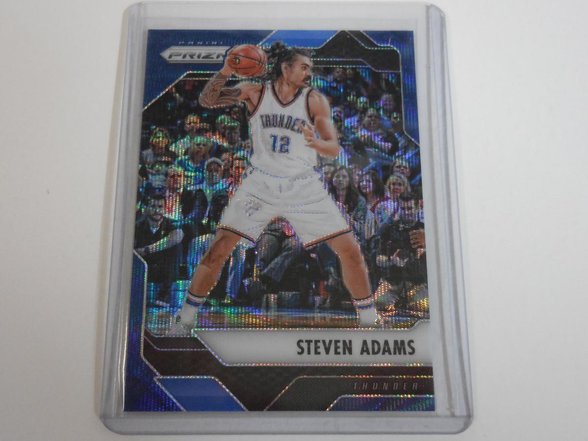 2016-17 PANINI PRIZM STEVEN ADAMS BLUE WAVE PRIZM #D/99 OKC THUNDER