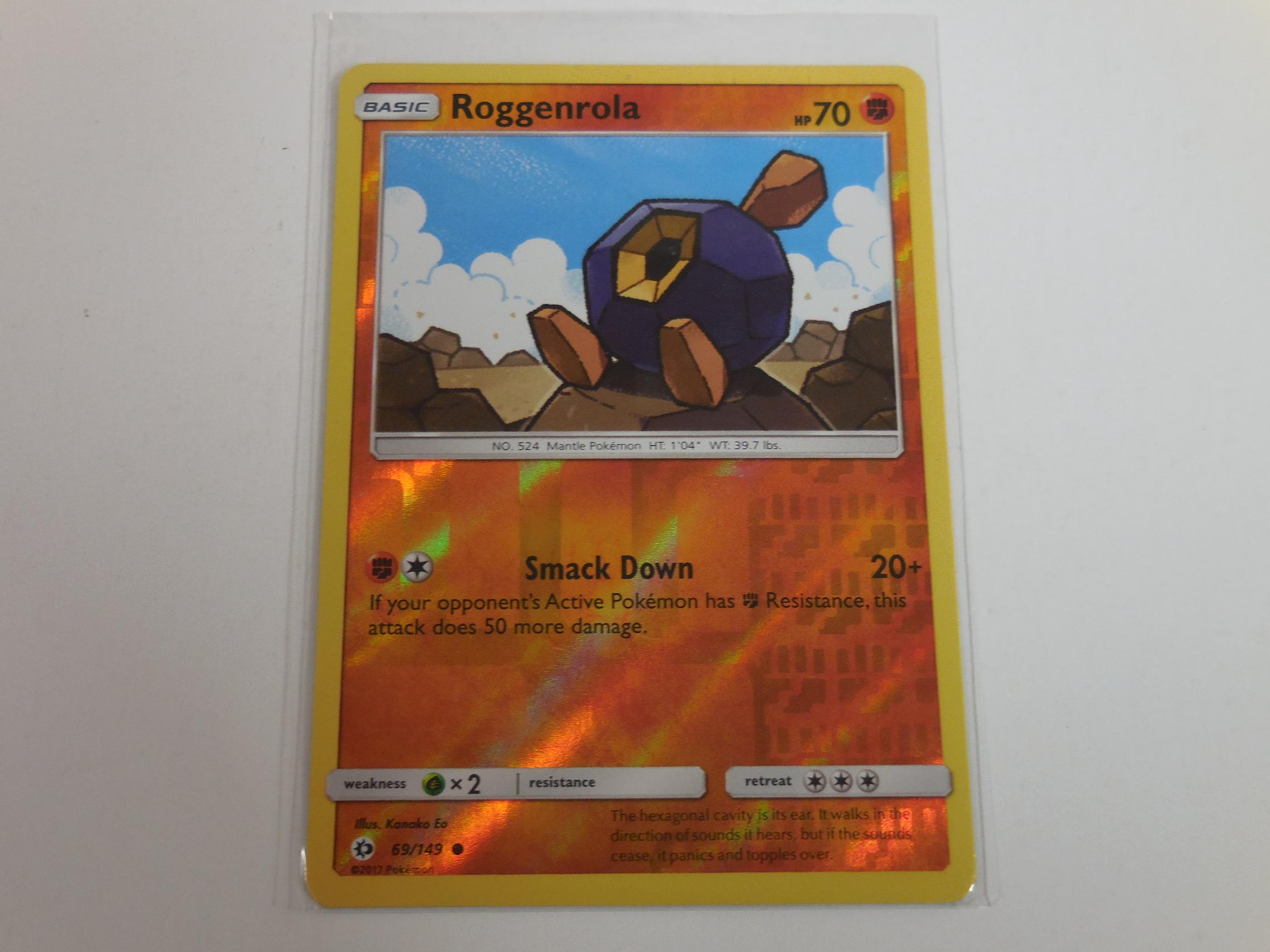 2017 POKEMON 69/149 ROGGENROLA HOLOFOIL