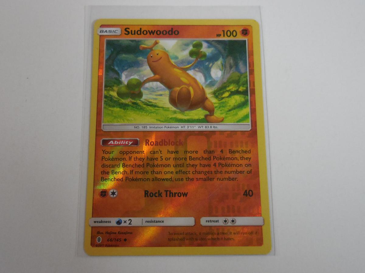 2017 POKEMON 66/145 SUDOWOODO HOLOFOIL