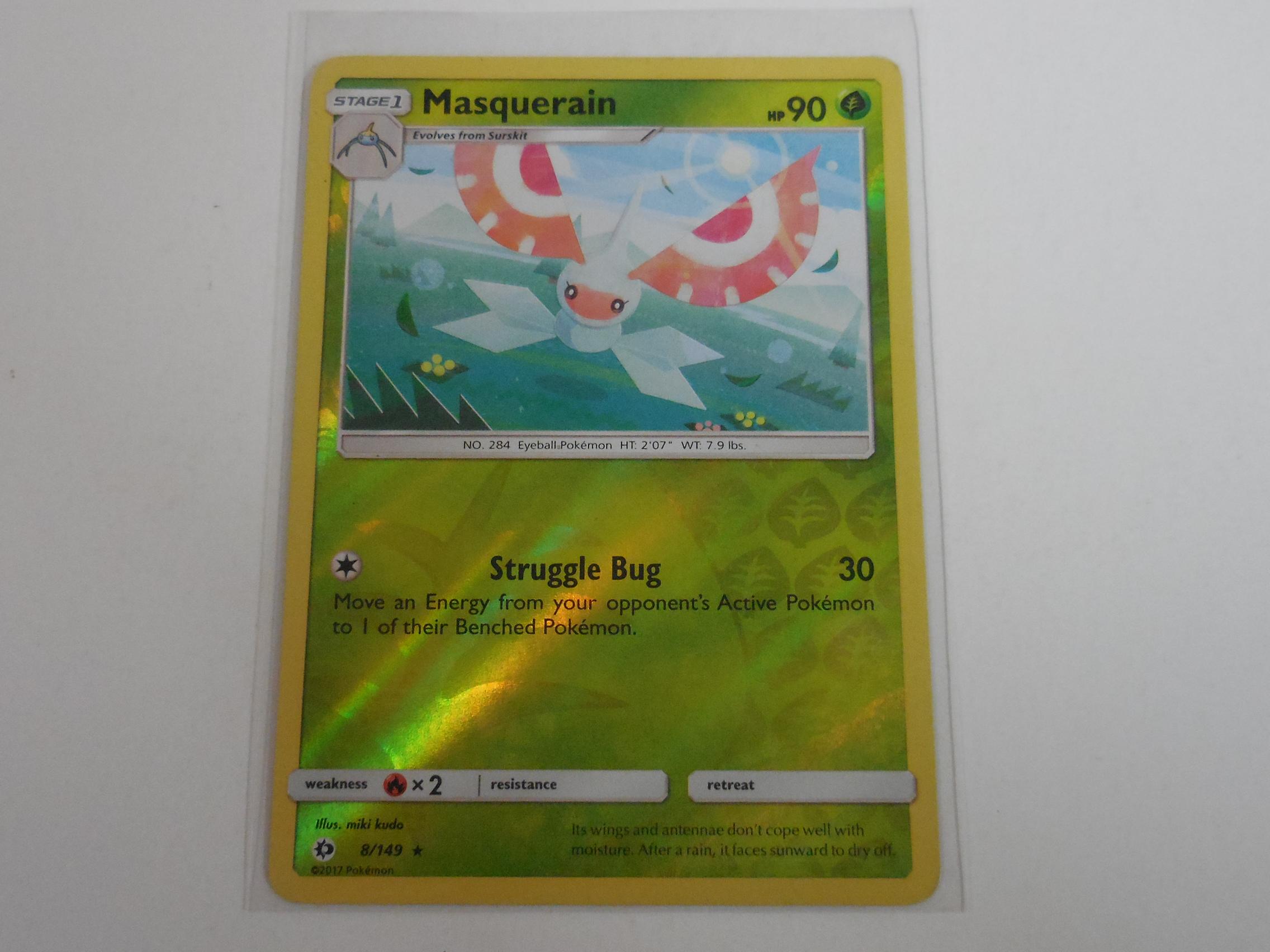 2017 POKEMON 8/149 MASQUERAIN HOLOFOIL