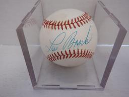 LOU BROCK SIGNED AUTO BASEBALL