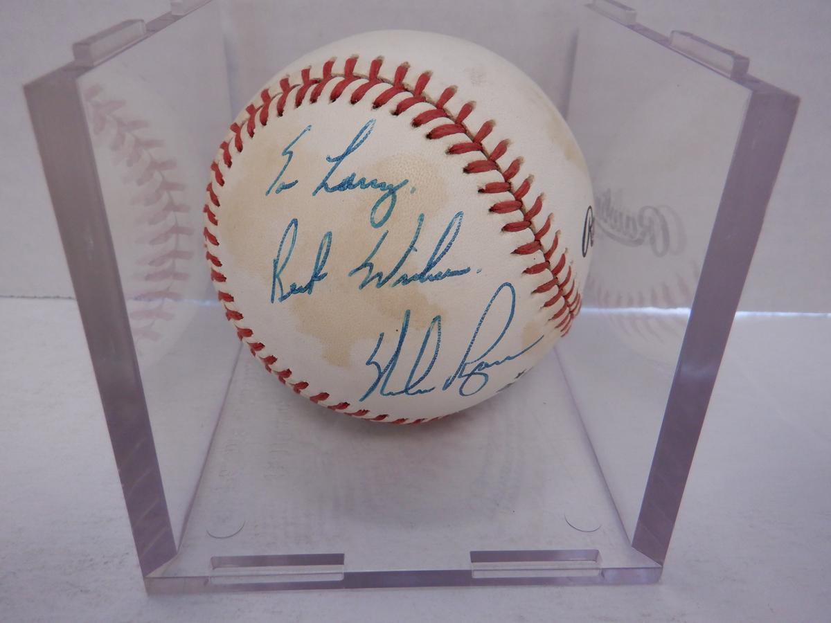 NOLAN RYAN SIGNED AUTO INSCRIBED BASEBALL