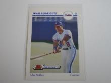 1991 IMPEL LINE DRIVE IVAN RODRIGUEZ ROOKIE CARD TULSA DRILLERS RC