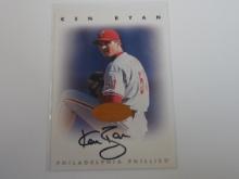 1996 LEAF SIGNATURE SERIES KEN RYAN AUTOGRAPH CARD