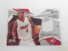 2003-04 UPPER DECK BLACK DIAMOND EDDIE JONES GAME USED JERSEY CARD MIAMI HEAT