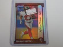 1999 BOWMAN CHROME TERANCE MATHIS REFRACTOR FALCONS