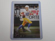 2020 PANINI FOOTBALL JUSTIN HERBERT ROOKIE CARD CHARGERS RC