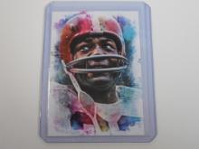 RARE 2021 TEAM BRINKZ JIM BROWN ART CARD #'D 2/5 ONLY 5 MADE CLEVELAND BROWNS