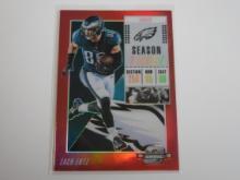 2018 PANINI CONTENDERS OPTIC ZACH ERTZ RED PRIZM #D 112/199 EAGLES