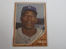 1962 TOPPS BASEBALL #108 WILLIE DAVIS LOS ANGELES DODGERS