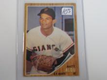 1962 TOPPS BASEBALL #413 MATTY ALOU SAN FRANCISCO GIANTS