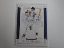 2019 PANINI NATIONAL TREASURES JUSTIN VERLANDER GAME USED JERSEY CARD #D 17/99