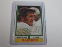 1974 TOPPS FOOTBALL #245 GEORGE BLANDA OAKLAND RAIDERS VINTAGE