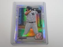 2020 BOWMAN CHROME JASSON DOMINGUEZ REFRACTOR CARD YANKEES