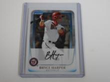 2011 BOWMAN CHROME BCP1 BRYCE HARPER ROOKIE CARD NATIONALS RC