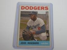 1964 TOPPS BASEBALL #88 JOHN ROSEBORO LOS ANGELES DODGERS